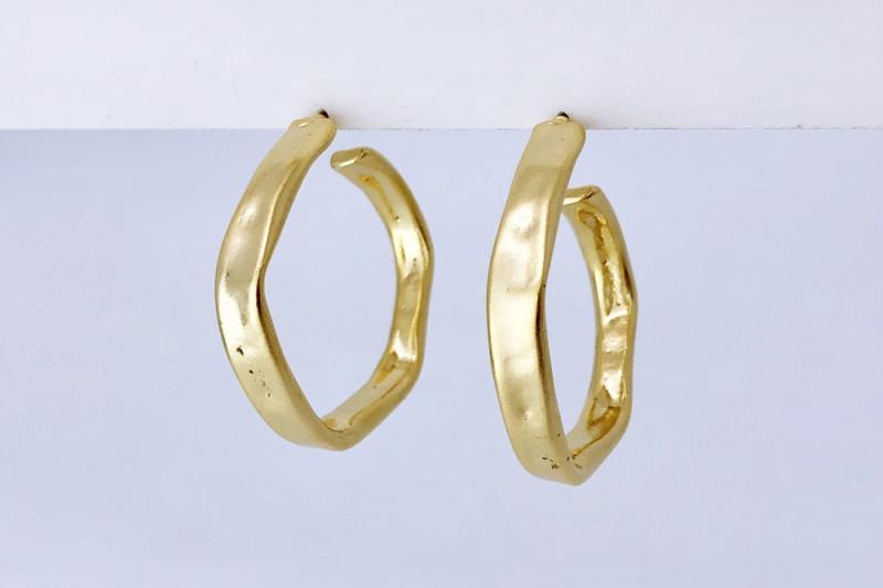 [Ozel] Vintage Vibe Glossy Earrings
