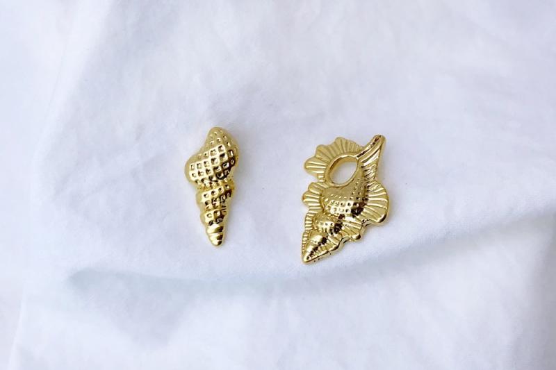 [Ozel] Modern Classic Glossy Zinc Alloy Earrings