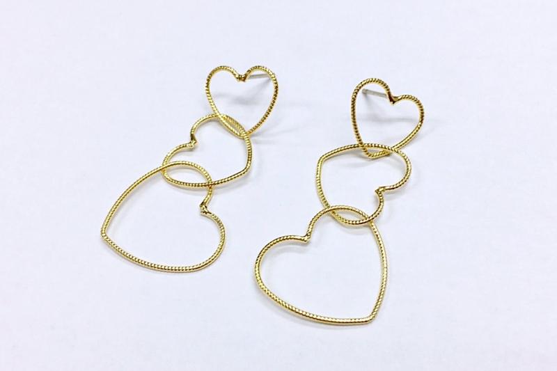 [오젤] 레이어드 유광 신주 귀걸이