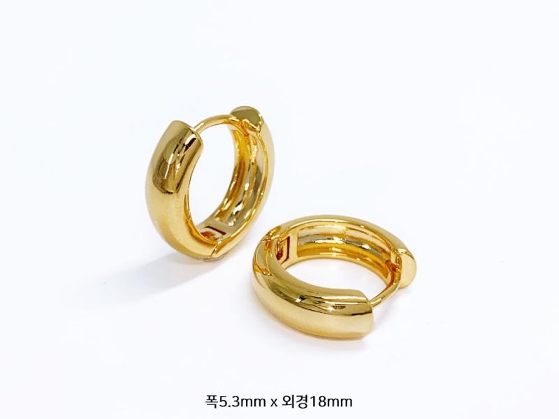 [오젤] 은은한 매력의 유광 신주 귀걸이