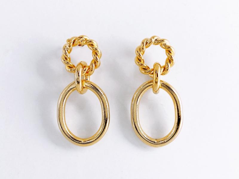 [Ozel] Shiny BRASS Earring