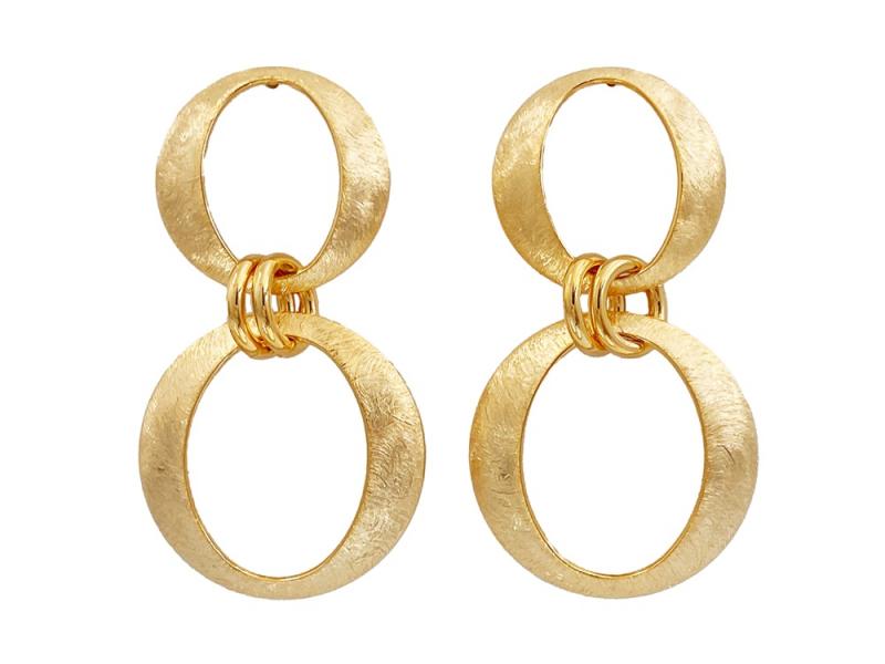 [Ozel] Curved BRASS Earring
