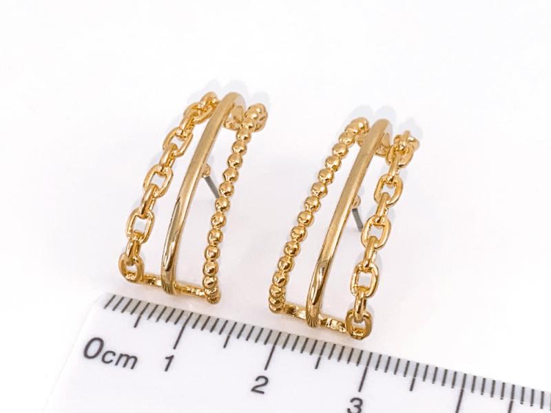 [오젤] 시크 포인트 유광 신주 귀걸이