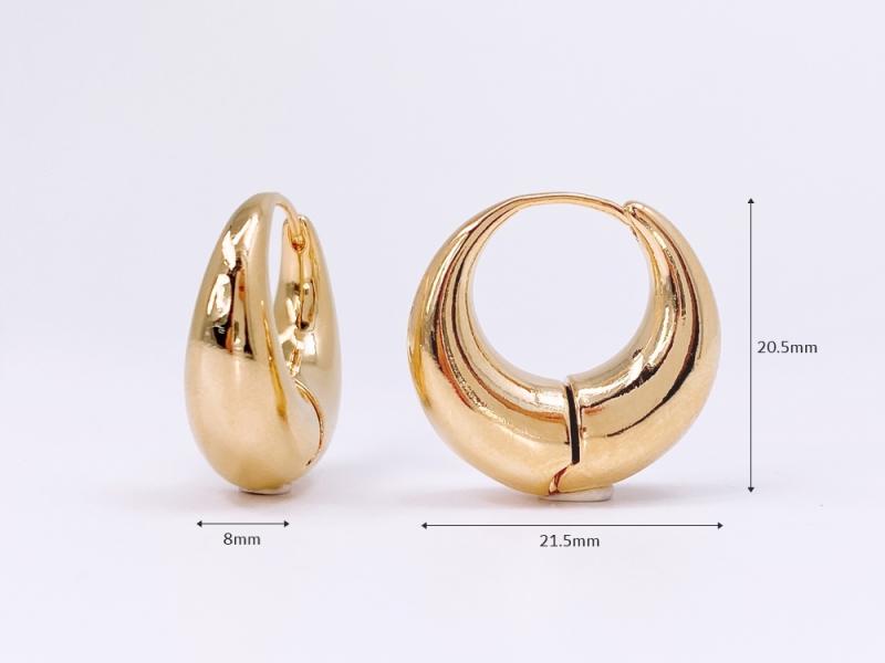 [오젤] 심플 미니멀 유광 신주 귀걸이