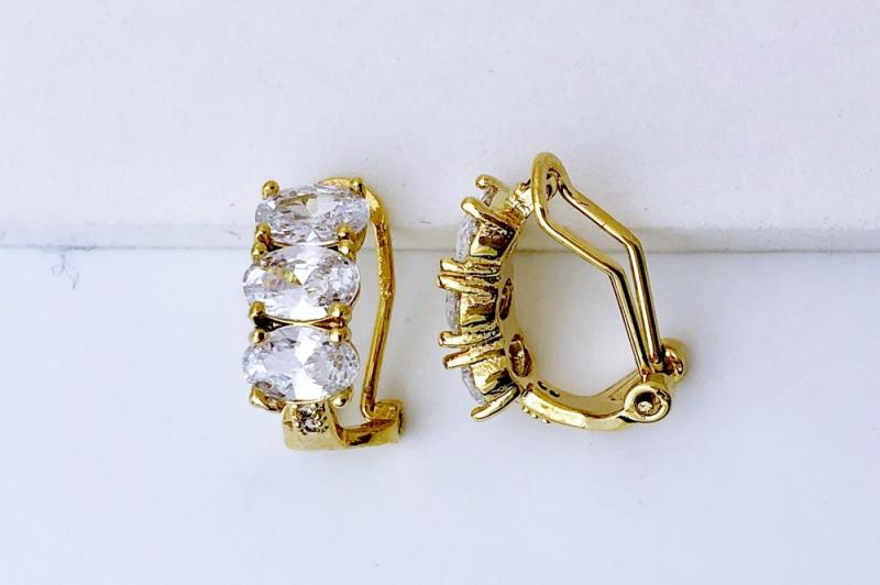 [Ozel] Elegant Brass Cubic Hair Pin