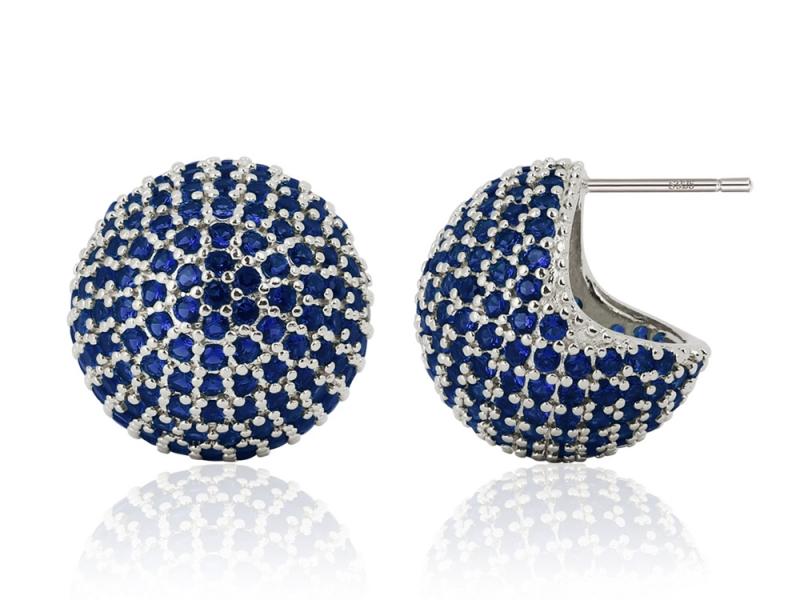 [Ozel] Shiny BRASS Cubic Zirconia Earring