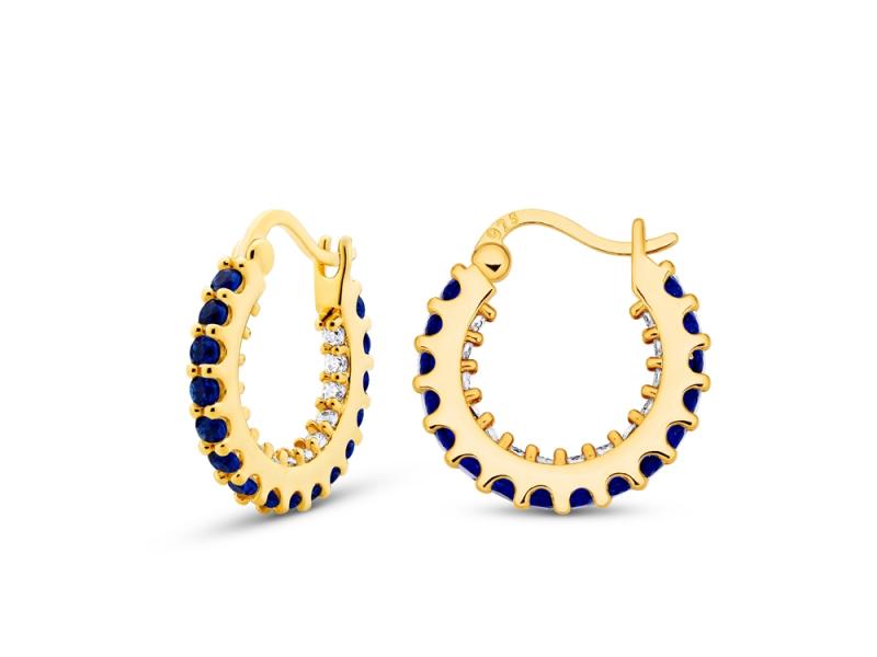 [Ozel] Shiny BRASS Cubic Zirconia Earring