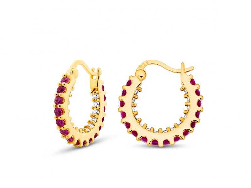 [Ozel] Shiny BRASS Cubic Zirconia Earring