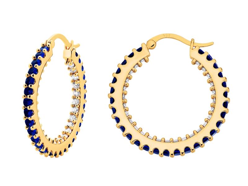 [Ozel] Shiny BRASS Cubic Zirconia Earring