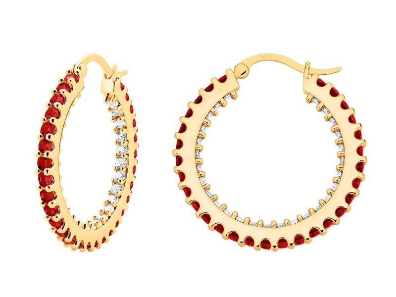 [Ozel] Shiny BRASS Cubic Zirconia Earring
