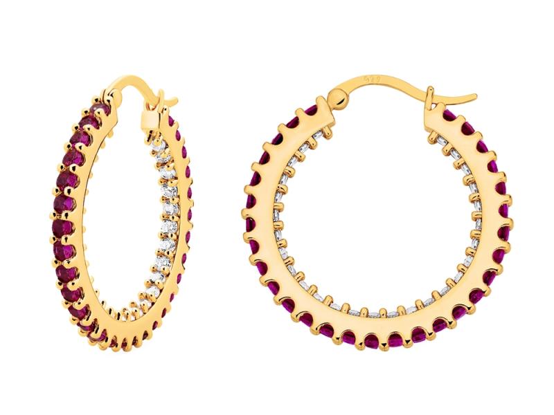 [Ozel] Shiny BRASS Cubic Zirconia Earring