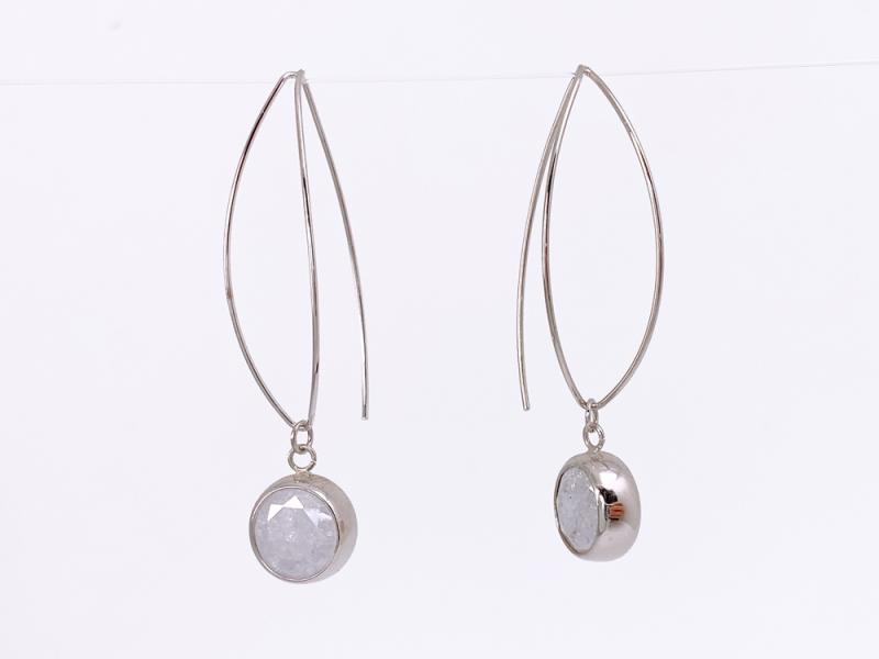 [Ozel] Shiny BRASS Cubic Zirconia Earring