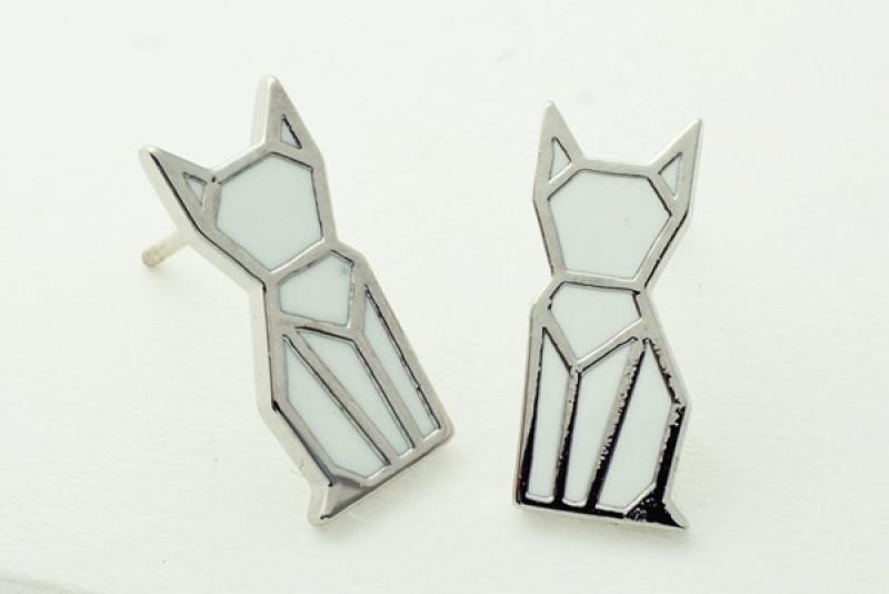 [Ozel] Casual Mood Glossy Brass Epoxy Earrings