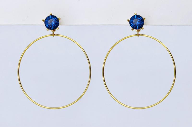 [Ozel] Modern Classic Crystal Earrings
