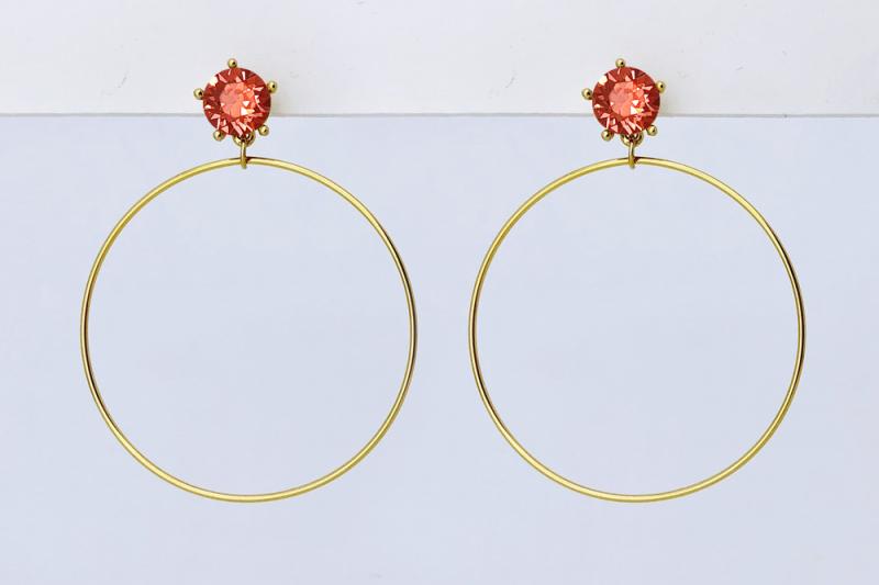 [Ozel] Casual Mood Crystal Earrings