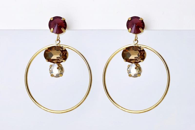 [Ozel] Modern Classic Glass Earrings