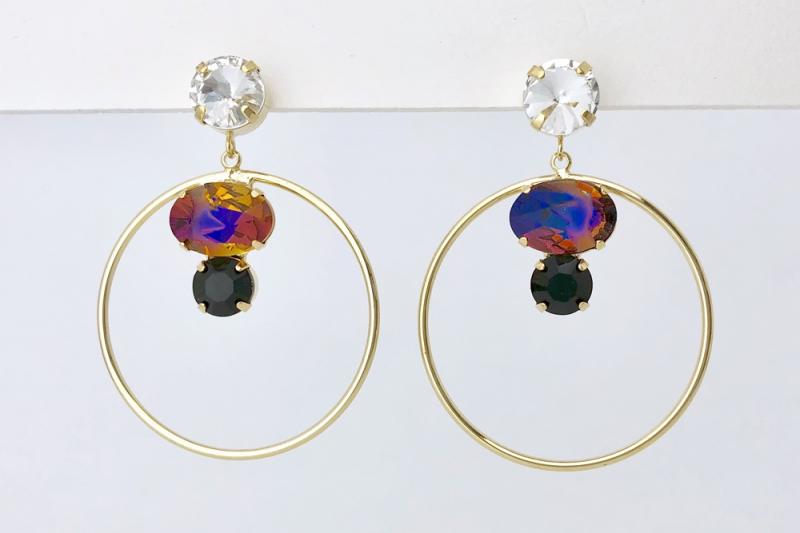 [Ozel] Delicate Fit Glass Earrings