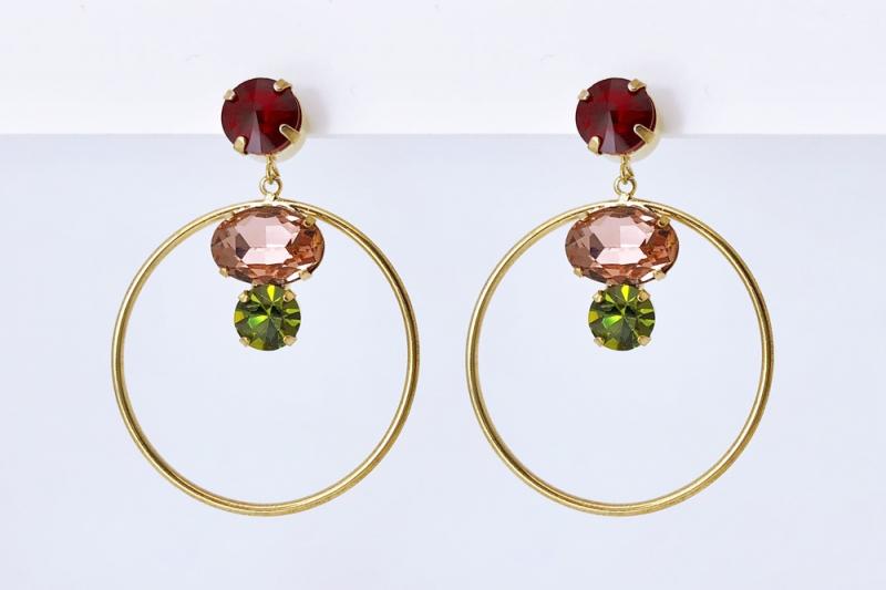 [Ozel] Vintage-inspired glass hairpin [