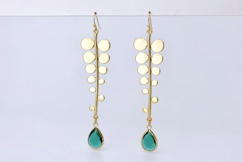 [Ozel] Modern classic glass earrings