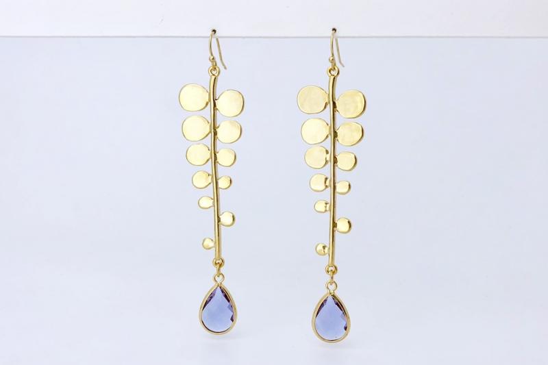 [Ozel] Feminine glass earrings
