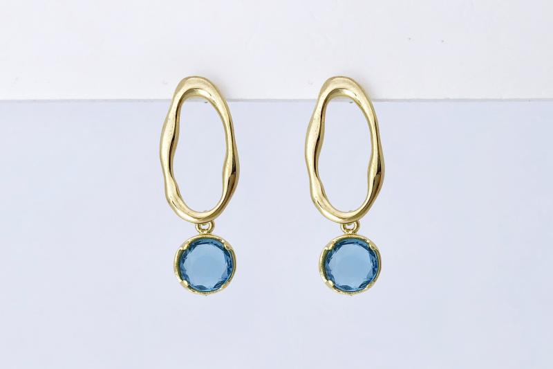 [Ozel] Modern Classic Glass Earrings