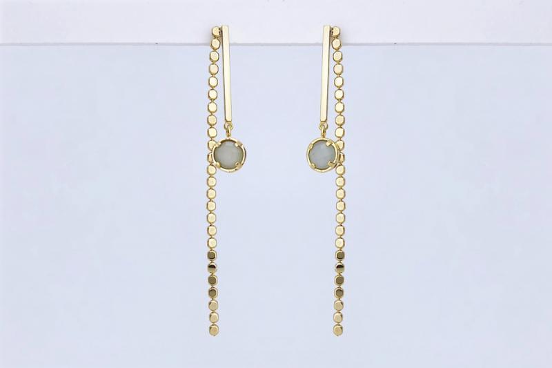 Ozel] Romantic Mood Glass Earrings