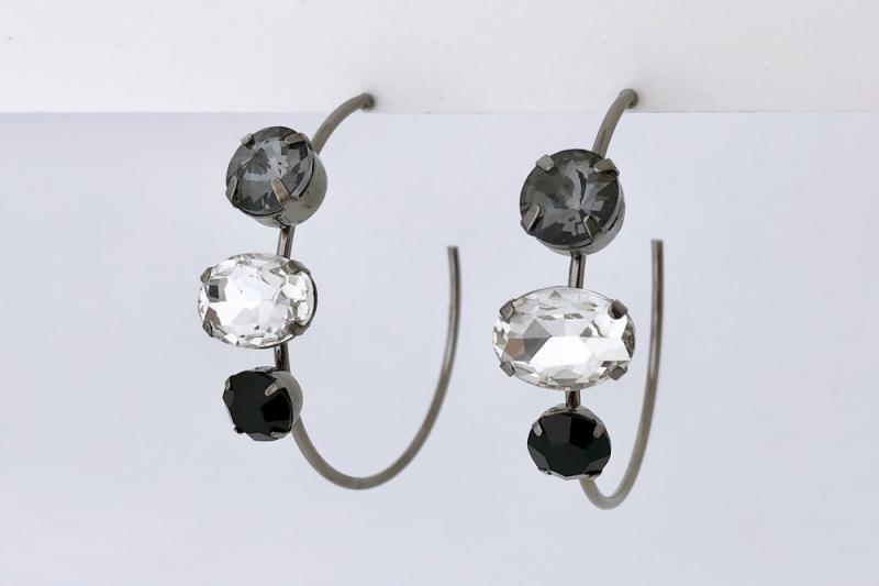 [Ozel] Wedding Guest Look Glass Earrings