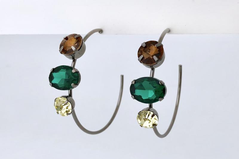 [Ozel] Sophisticated Glass Earrings