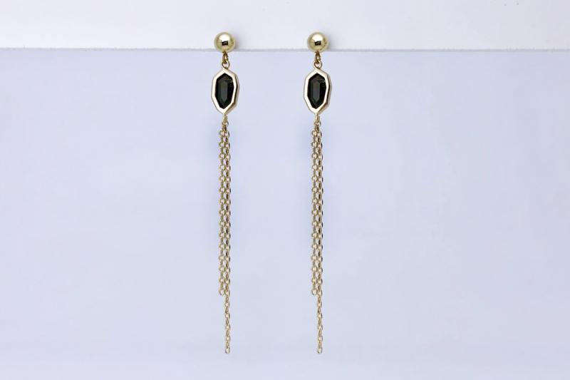 [Ozel] Statement Look Glass Earrings