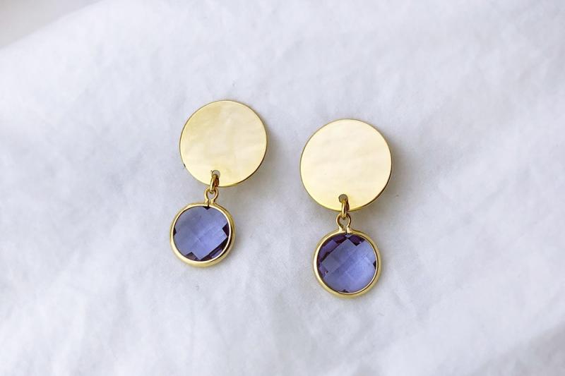 [Ozel] Delicate Fit Glass Earrings