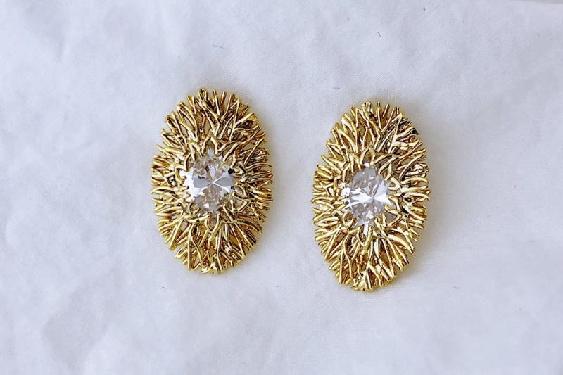 [Ozel] Simple Minimal Glass Earrings