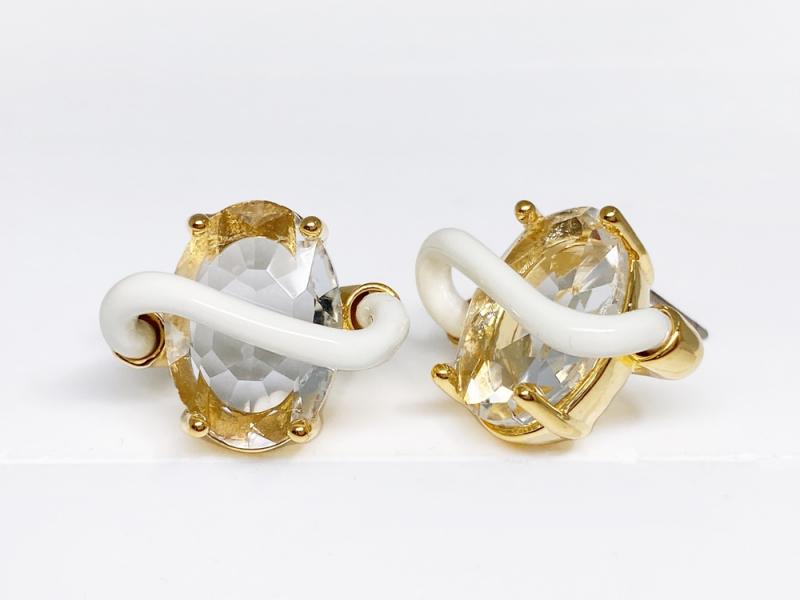 [Ozel] BRASS Glass Earring