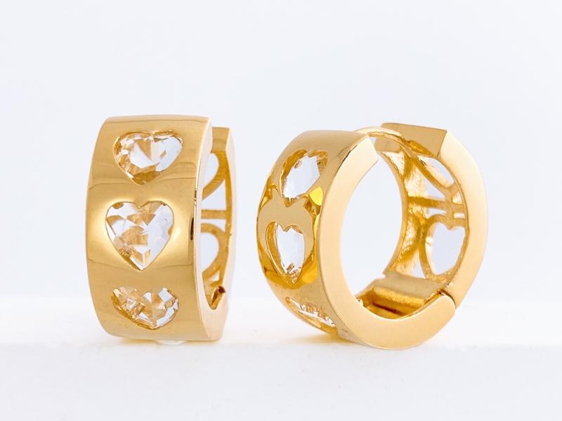 [Ozel] BRASS Glass Earring