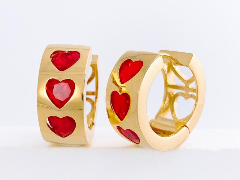 [Ozel] BRASS Glass Earring
