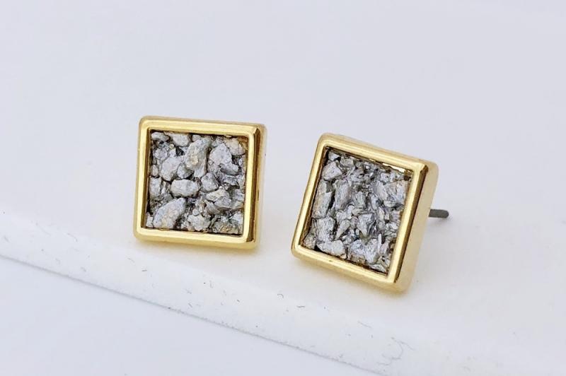 [Ozel] Daily Point Silver 925 Earrings