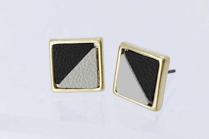 [Ozel] Stylish Leather Earrings