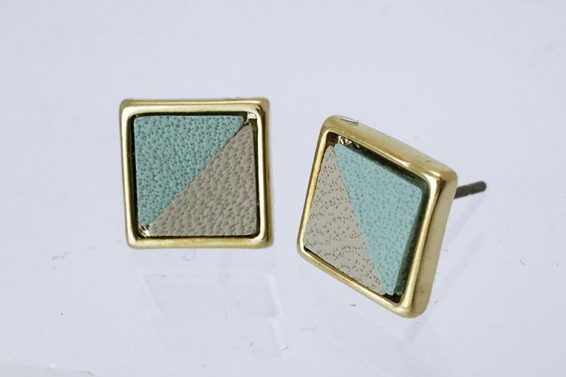 [Ozel] Wedding Guest Look Leather Earrings