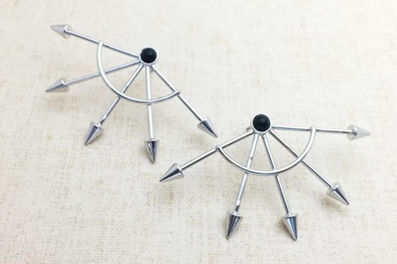 [오젤] 여리여리핏 하울라이트 원석 귀걸이