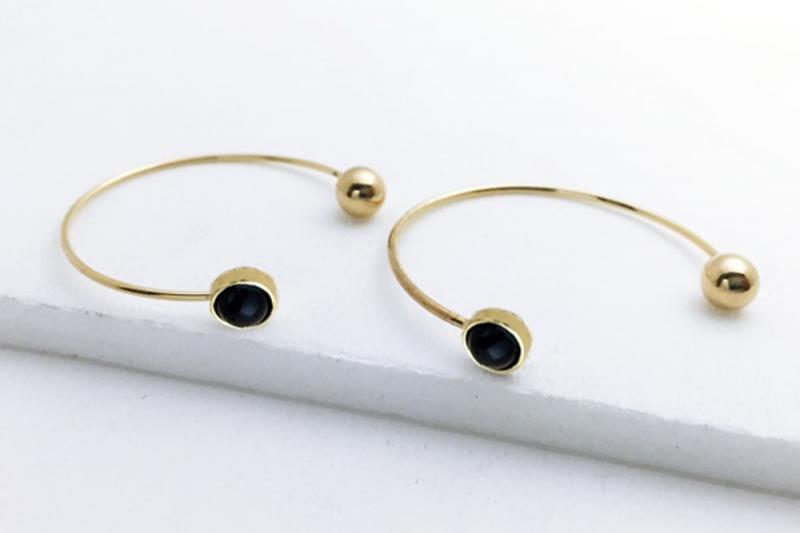 [Ozel] Unique Mood Howlite Gemstone Earrings