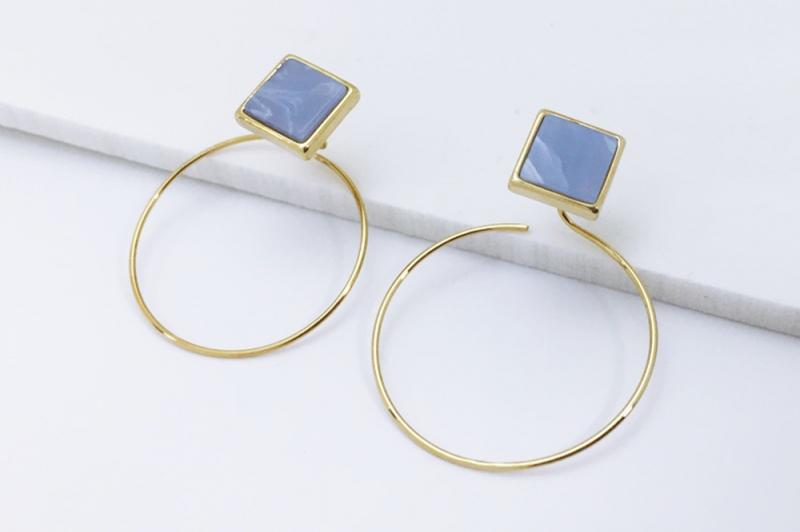 [Ozel] Modern Classic Glossy Earrings