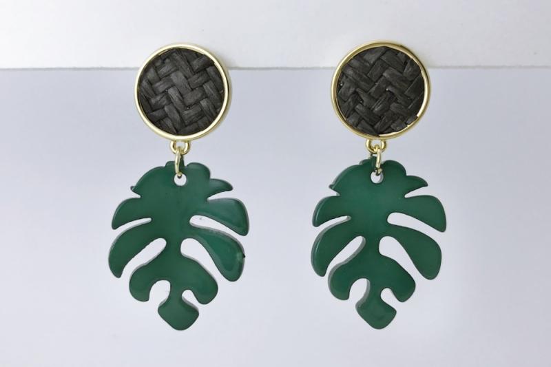 [Ozel] Shiny ZINC/ACRYLIC Earring
