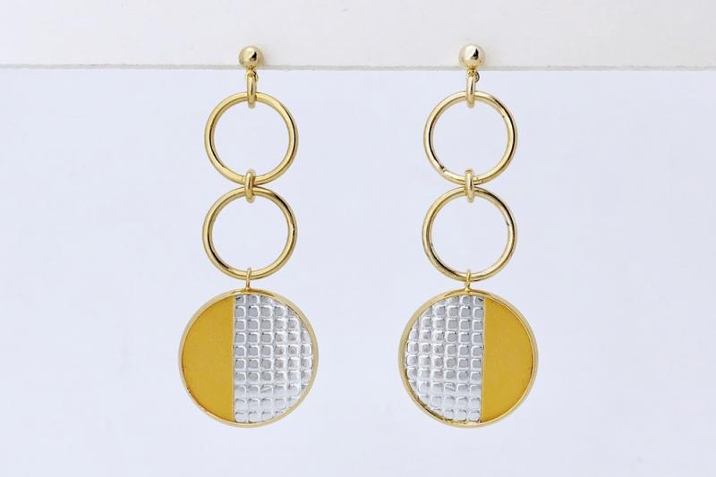 [Ozel] Shiny BRASS Earring