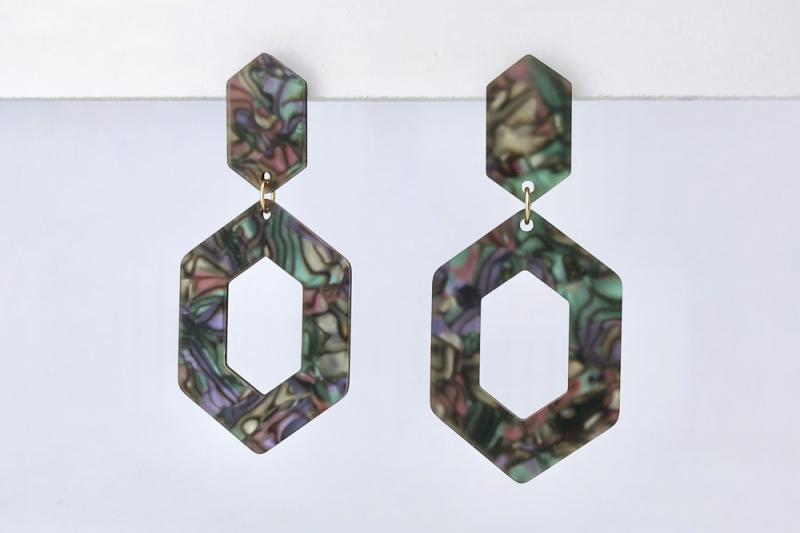 [Ozel] Girlfriend Gift Glossy Acrylic Earrings