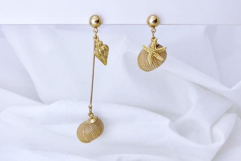 [Ozel] Simple Minimal Glossy Earrings
