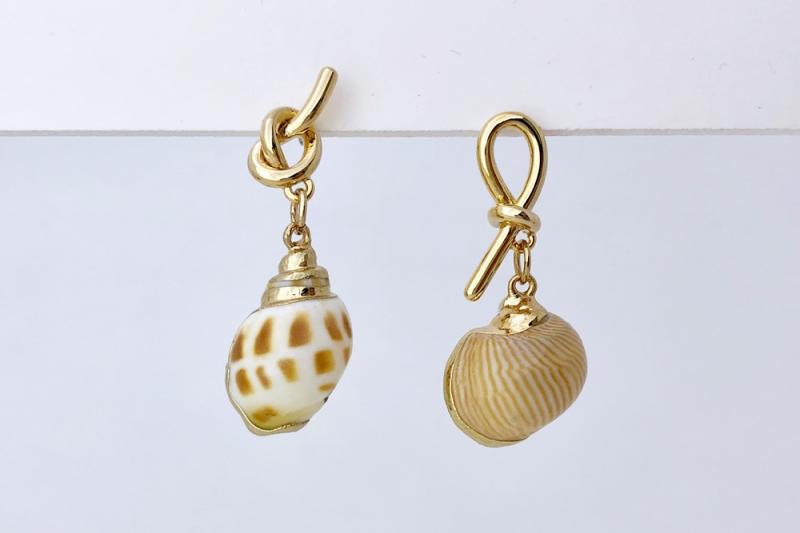 [Ozel] Delicate Glossy Zinc Alloy Earrings