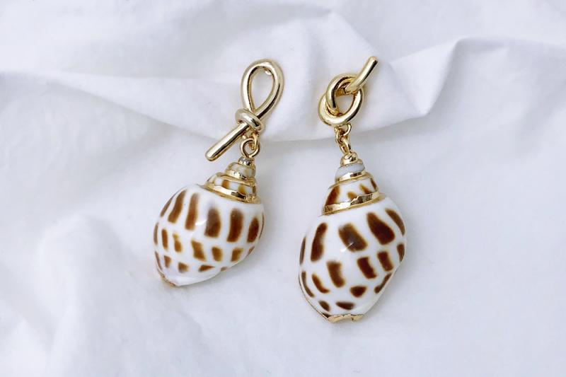 [Ozel] Trendy Glossy Zinc Alloy Earrings