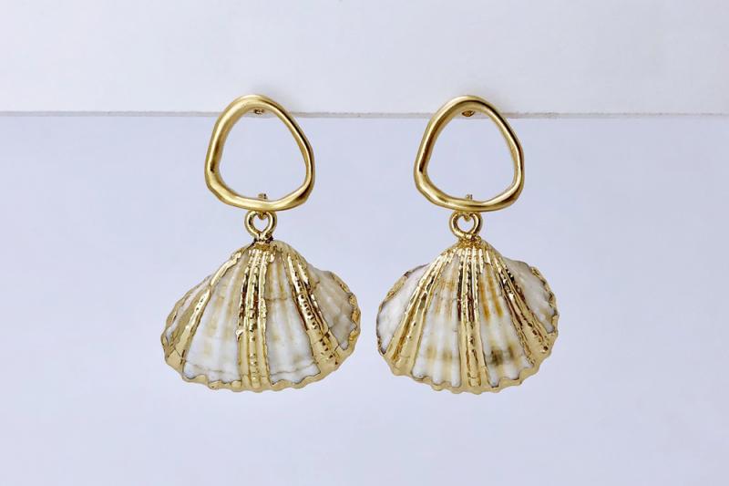 [Ozel] Chic Point Vintage Plated Zinc Alloy Earrings