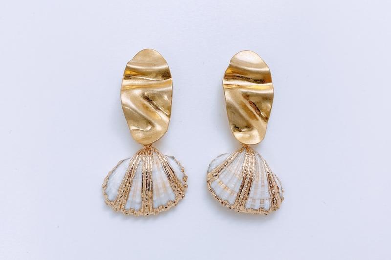[Ozel] Unique Mood Vintage Plated Brass Earrings