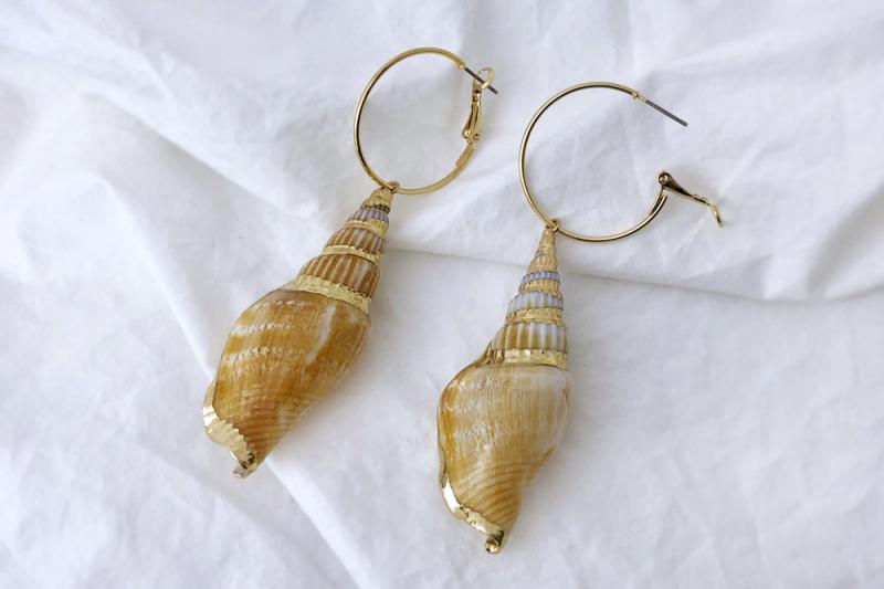 [Ozel] Sophisticated Glossy Wire Surgical Steel Earrings