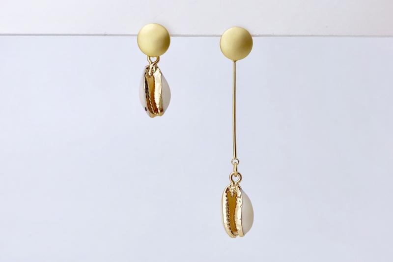 [Ozel] Girlfriend Gift Vintage Plated Brass Earrings